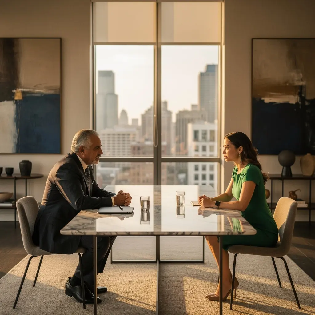 Эстетически приятная зона для приема посетителей с приветливым оформлением.